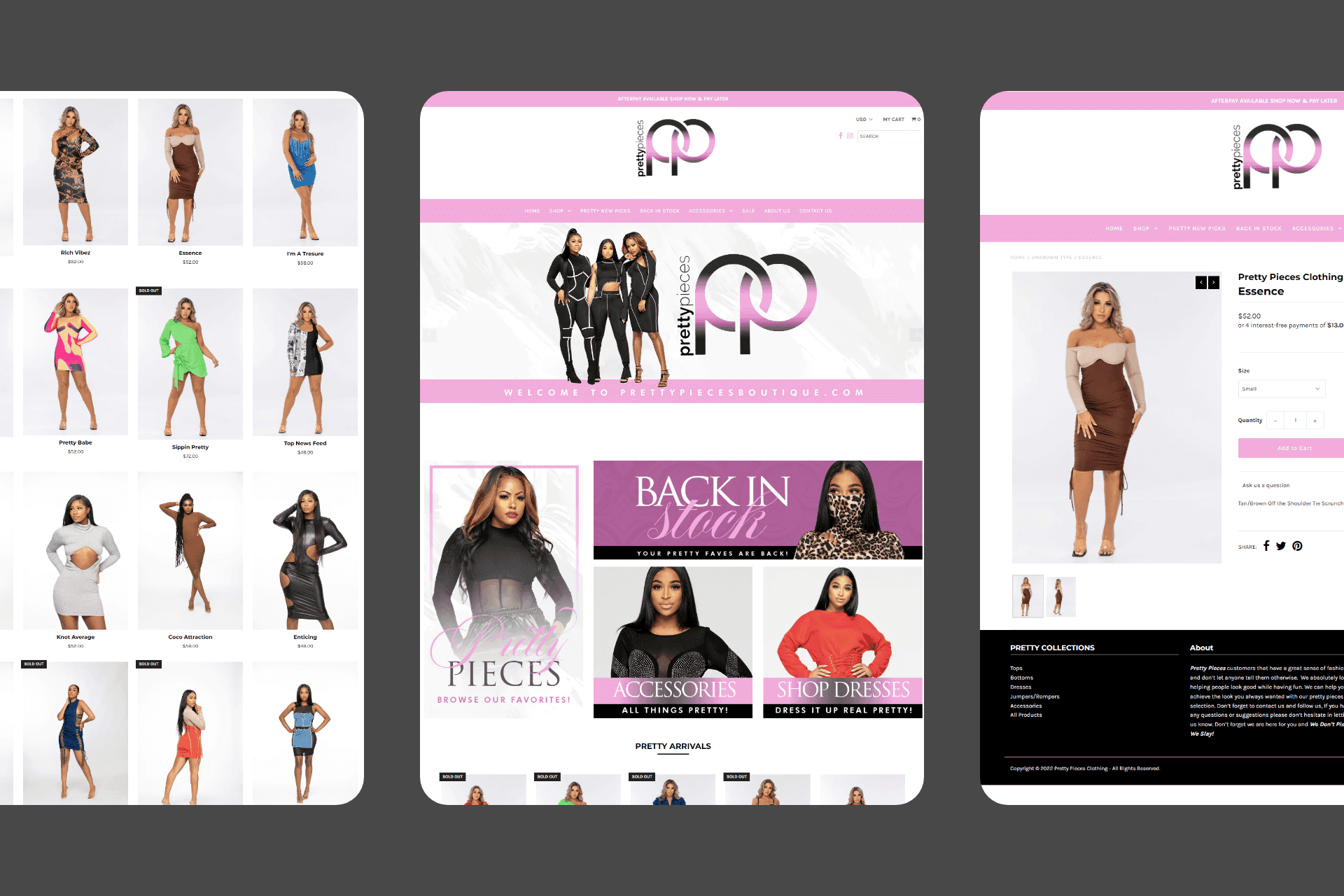 Pretty Pieces | E-Commerce Development | LCMS Digital Solutions